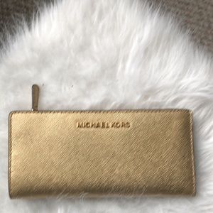 Michael Kors Gold Wallet